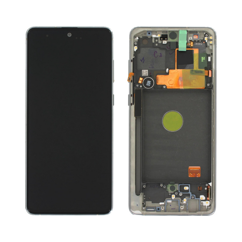 Samsung Galaxy Note 10 Lite - OLED Assembly with frame Aura Glow (Glass Change)