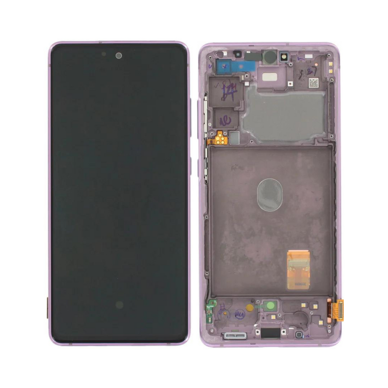 Samsung Galaxy S21 FE - OLED Screen Assembly with Frame Lavender (Service Pack)