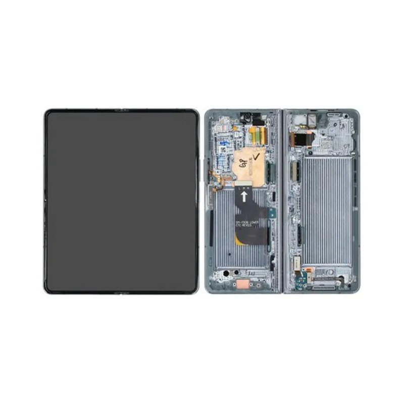 Samsung Galaxy Z Fold 4 - Original Pulled Inner OLED Assembly with frame Greygreen - (B Grade)