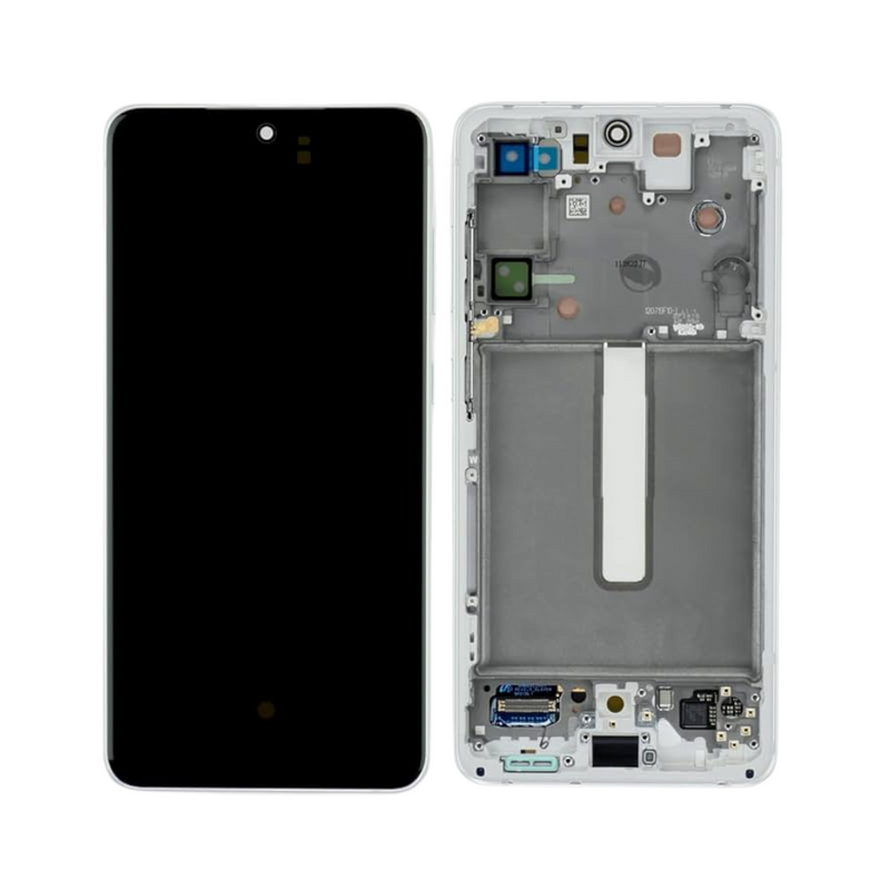 Samsung Galaxy S21 FE - OLED Screen Assembly with Frame White (Service Pack)