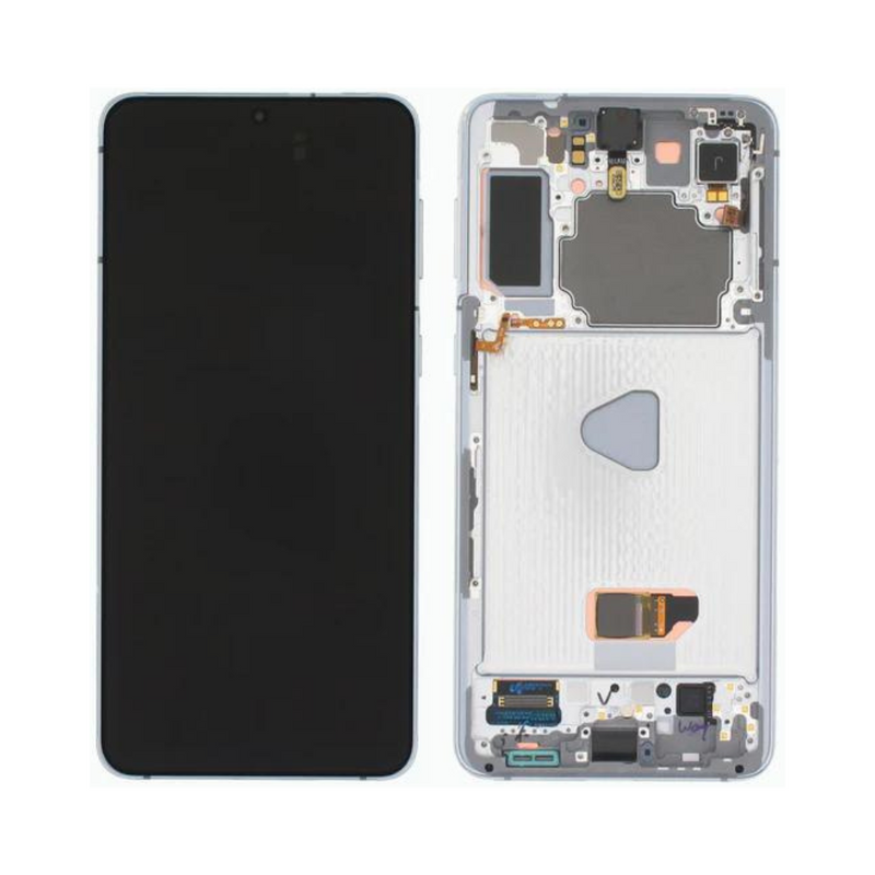 Samsung Galaxy S21 Plus - OLED Assembly with frame Phantom Silver (Glass Change)