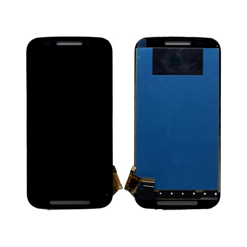 Motorola Moto E (2014) LCD Assembly - Original with Frame (Black)