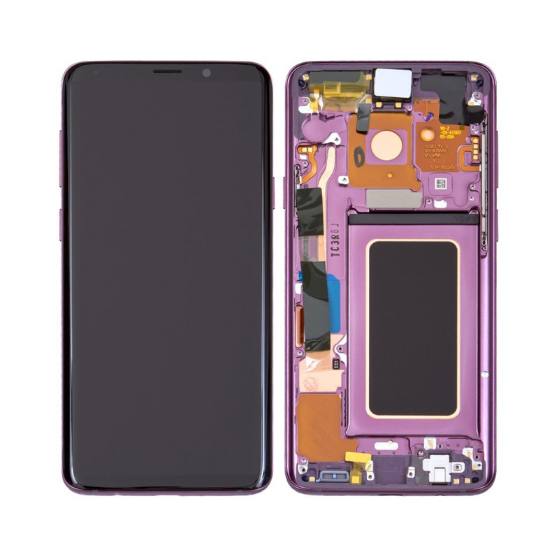 Samsung Galaxy S9 Plus - Original Pulled OLED Assembly with frame Cosmic Lilac Purple - (B Grade)