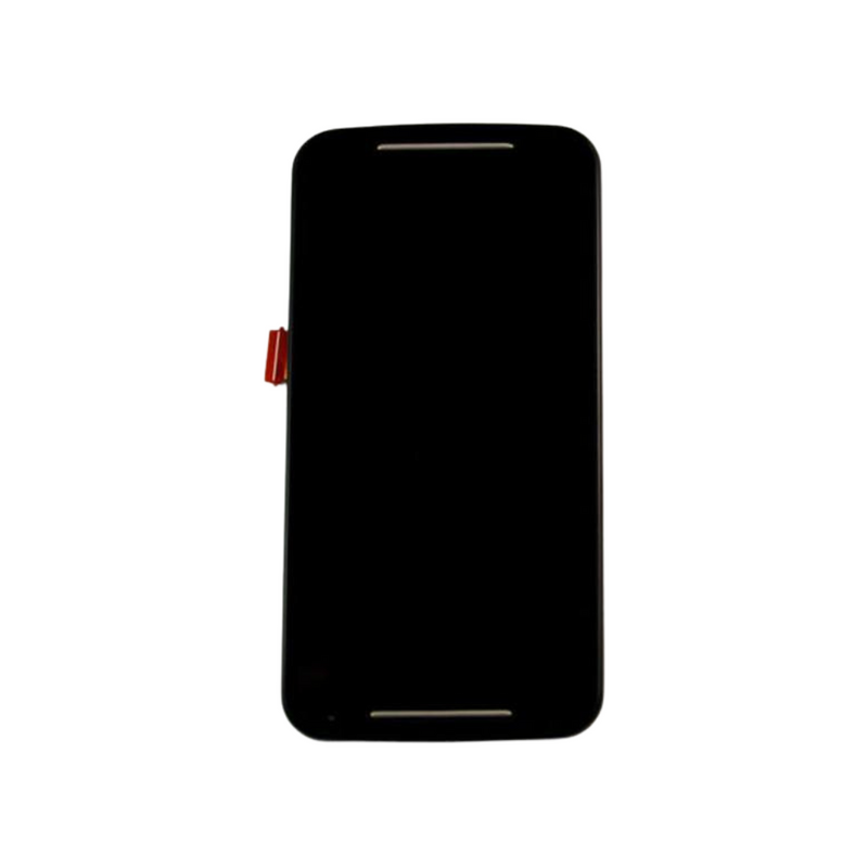 Motorola Moto G2 LCD Assembly - Original with Frame (Black)