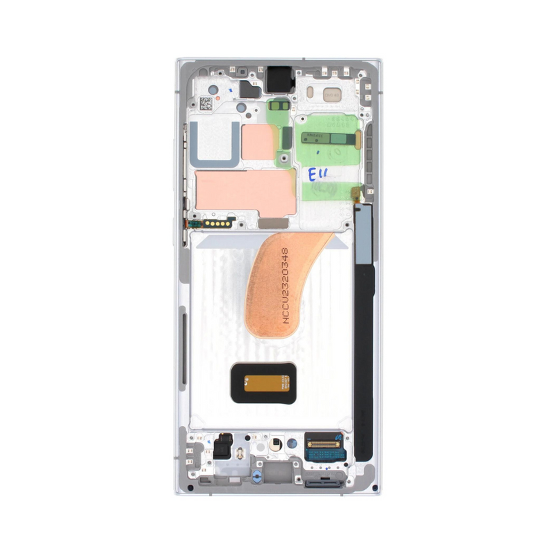Samsung Galaxy S23 Ultra 5G - OLED Assembly with frame (Glass Change) - Sky Blue