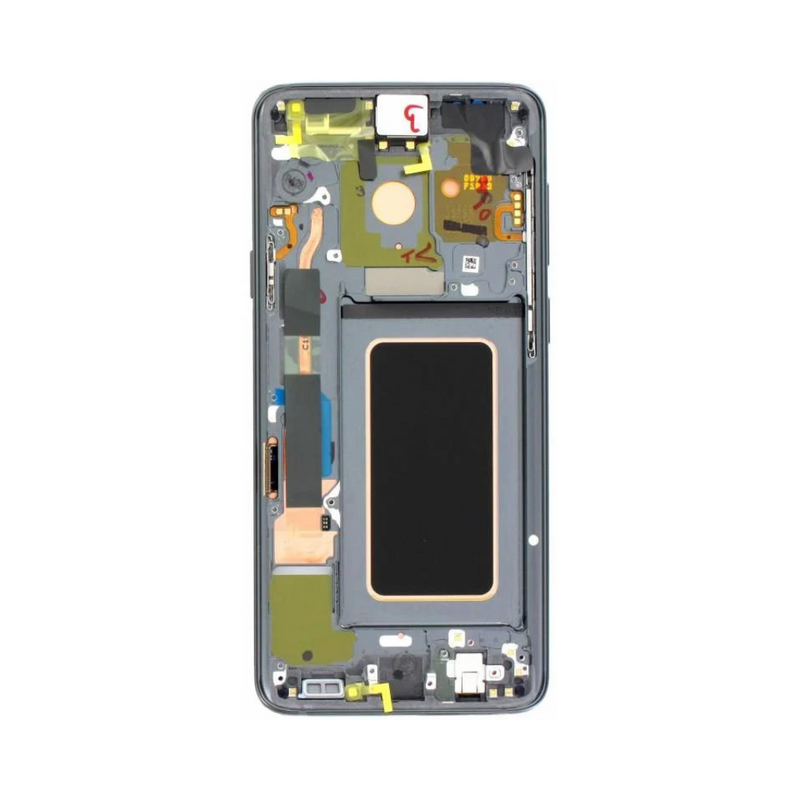 Samsung Galaxy S9 Plus - OLED Assembly with Frame (Compatible with all carriers) Grey (Glass Change)
