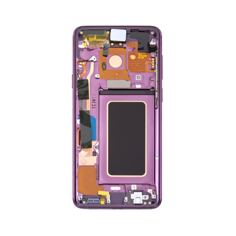 Samsung Galaxy S9 Plus - OLED Assembly with Frame (Compatible with all carriers) Lilac Purple (Glass Change)
