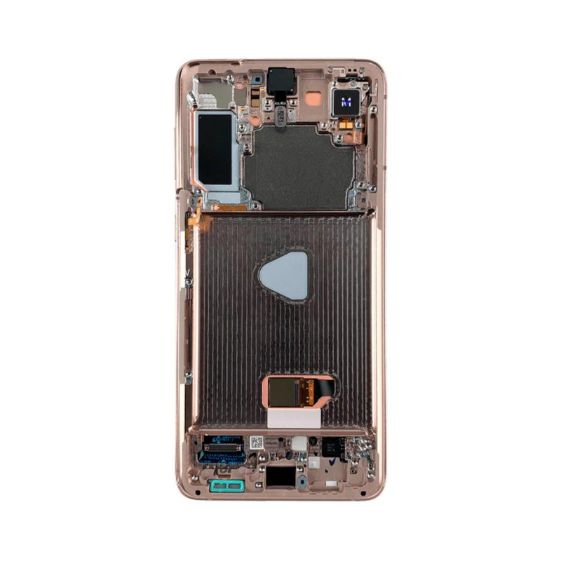 Samsung Galaxy S21 Plus - OLED Screen Assembly with Frame Phantom Gold (Service Pack)
