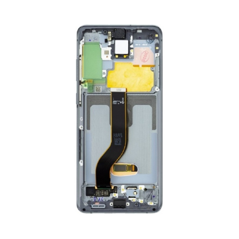 Samsung Galaxy S20 Plus 5G - OLED Assembly with Frame (Compatible with all carriers) Cosmic Grey (Glass Change)
