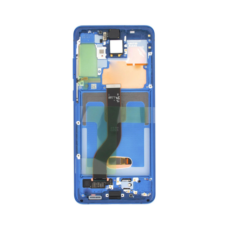 Samsung Galaxy S20 Plus 5G - OLED Screen Assembly with Frame Aura Blue (Service Pack)
