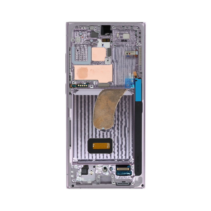 Samsung Galaxy S23 Ultra - OLED Assembly with Frame (Service Pack) - Lavender