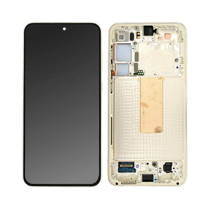 Samsung Galaxy S23 Plus - OLED Assembly with Frame (Service Pack) - Cream
