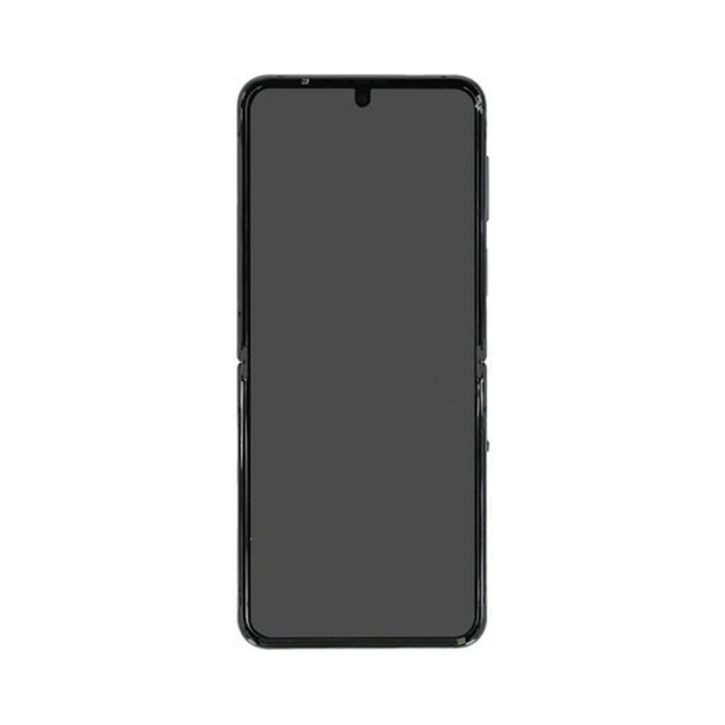 Samsung Galaxy Z Flip 4 - OLED Assembly with Frame - Graphite (Service Pack)