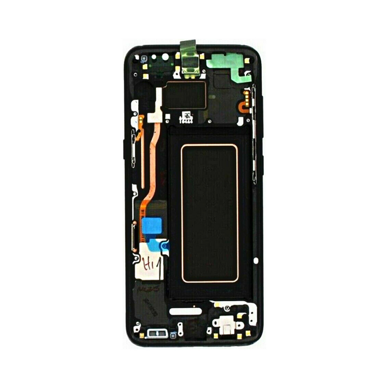 Samsung Galaxy S8 - Original Pulled OLED Assembly with frame Black - (HEAVY BURN)