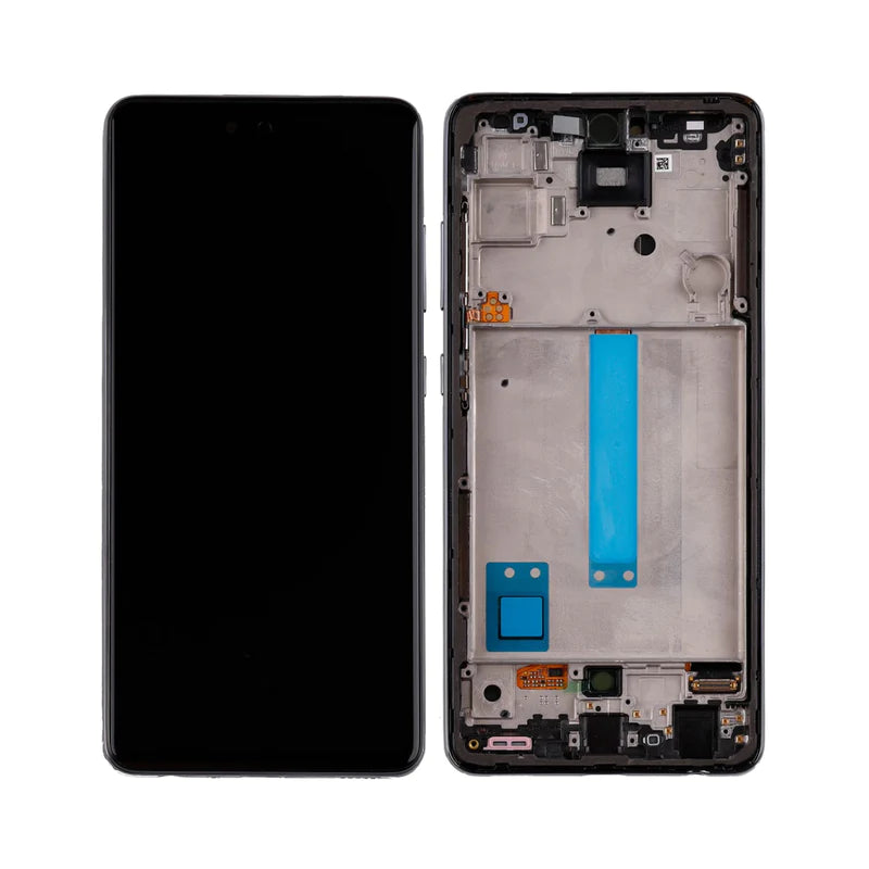 Samsung Galaxy A52 - OLED Screen Assembly with Frame Black (Service Pack)