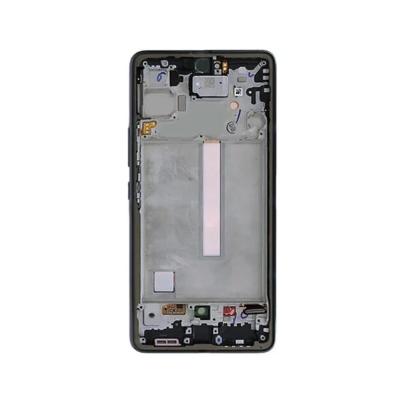 Samsung Galaxy A73 - OLED Screen Assembly with Frame Black (Service Pack)