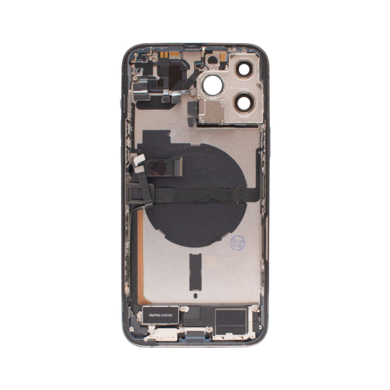 OEM Pulled iPhone 14 Pro Housing (A Grade) with Small Parts Installed - Space Black (with logo)