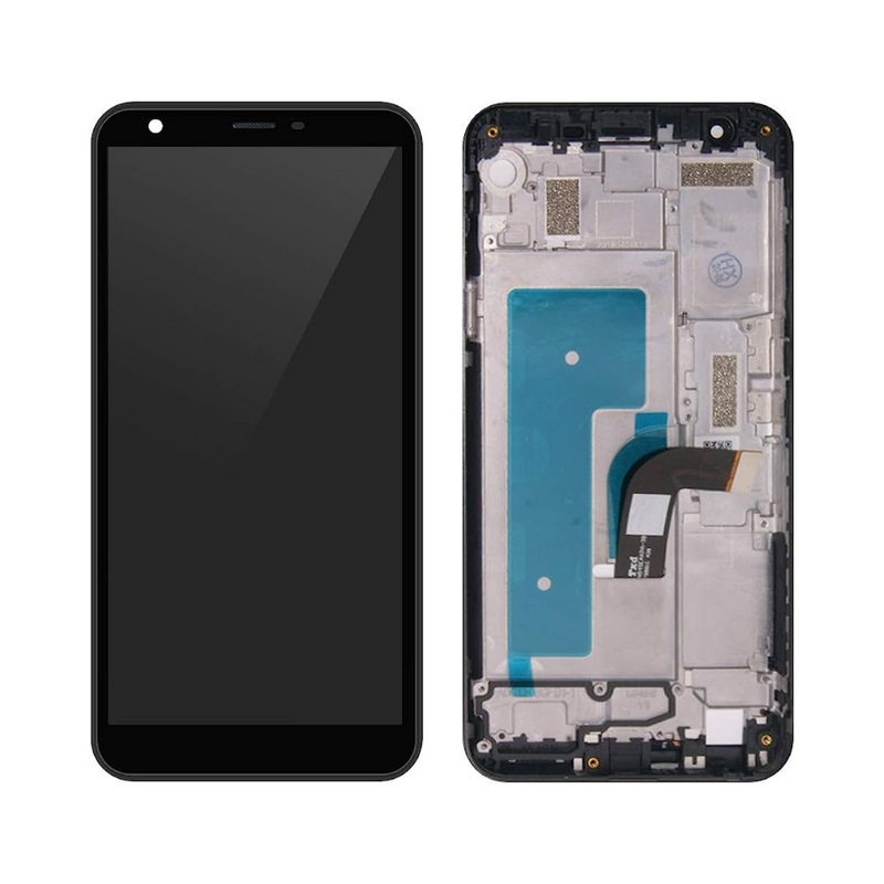LG Aristo 4 Plus LCD Assembly - Original with Frame (Black)