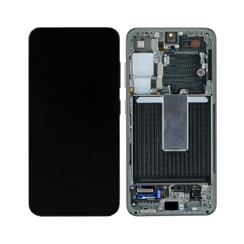 Samsung Galaxy S23 - OLED Assembly with Frame (Service Pack) - Phantom Black