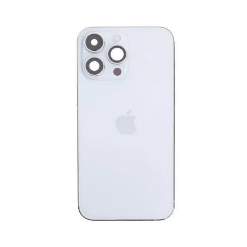 OEM Pulled iPhone 14 Pro Max Housing (A Grade) with Small Parts Installed - Silver (with logo)