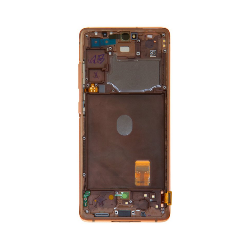 Samsung Galaxy S20 FE 5G - Premium OLED Assembly with frame Cloud Orange