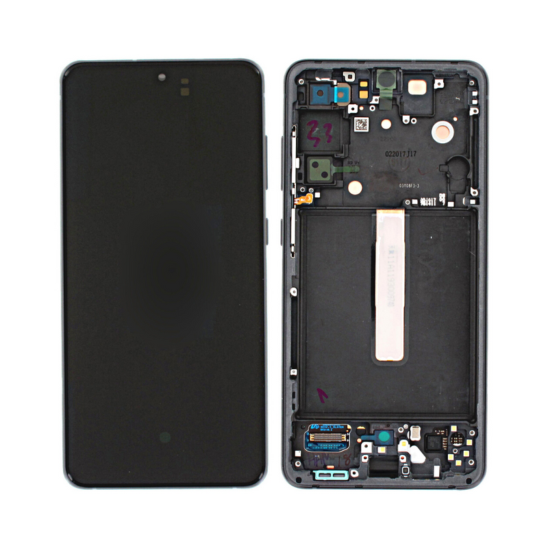 Samsung Galaxy S21 FE - OLED Assembly with frame Graphite (Glass Change)