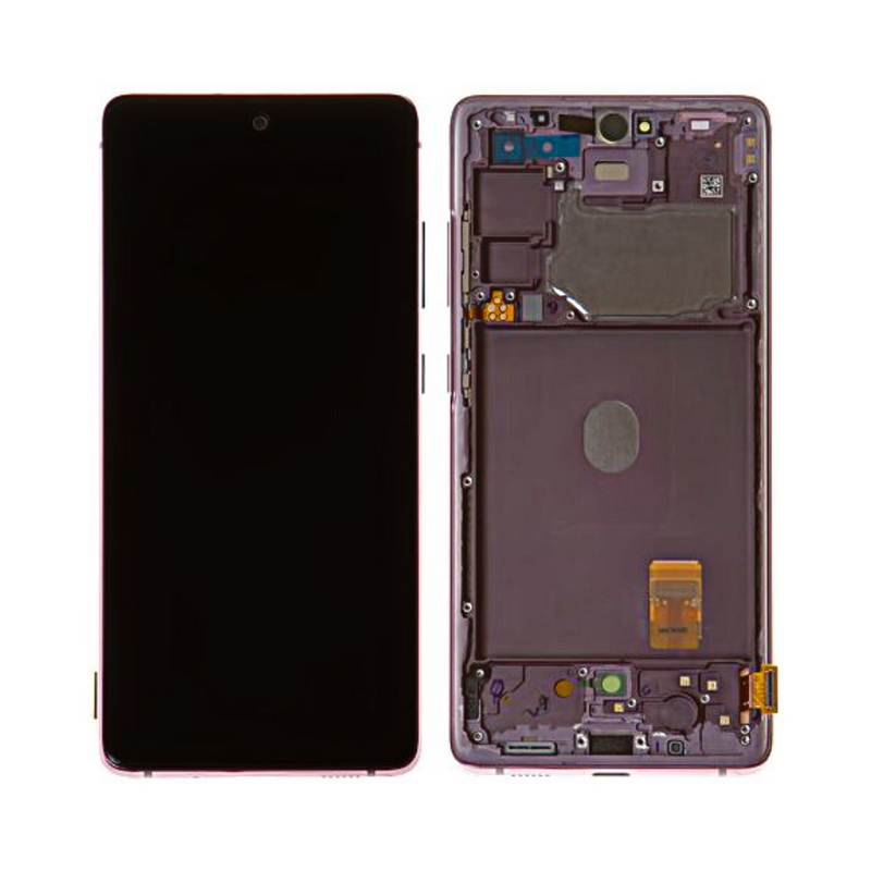 Samsung Galaxy S20 FE 5G - Premium OLED Assembly with frame Cloud Lavender