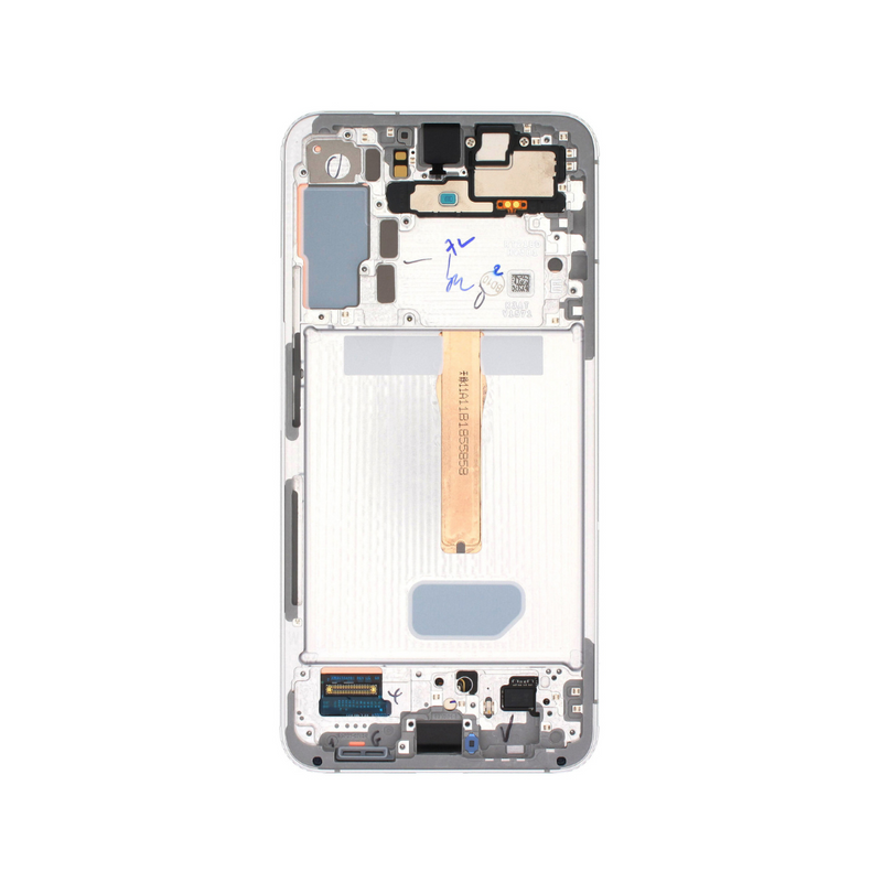 Samsung Galaxy S22 5G - OLED Screen Assembly with Frame White (Service Pack)