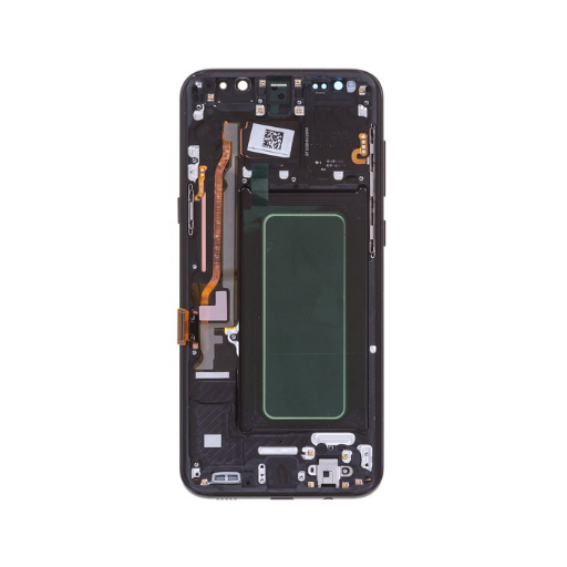 Samsung Galaxy S8 Plus - Original Pulled OLED Assembly with frame Midnight Black - (HEAVY BURN)