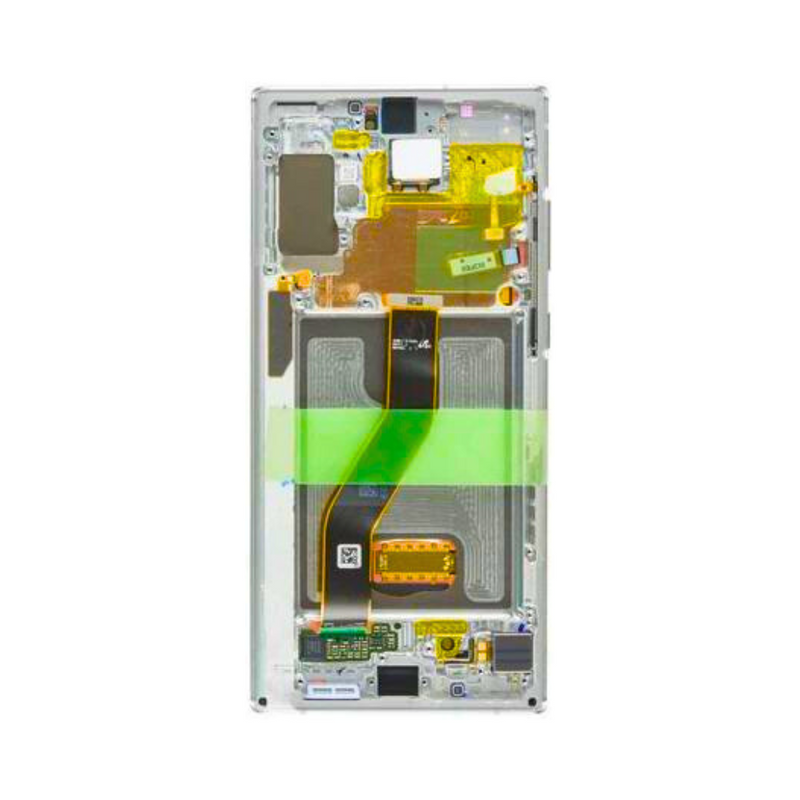 Samsung Galaxy Note 10 Plus - OLED Assembly with frame Aura White (Glass Change)