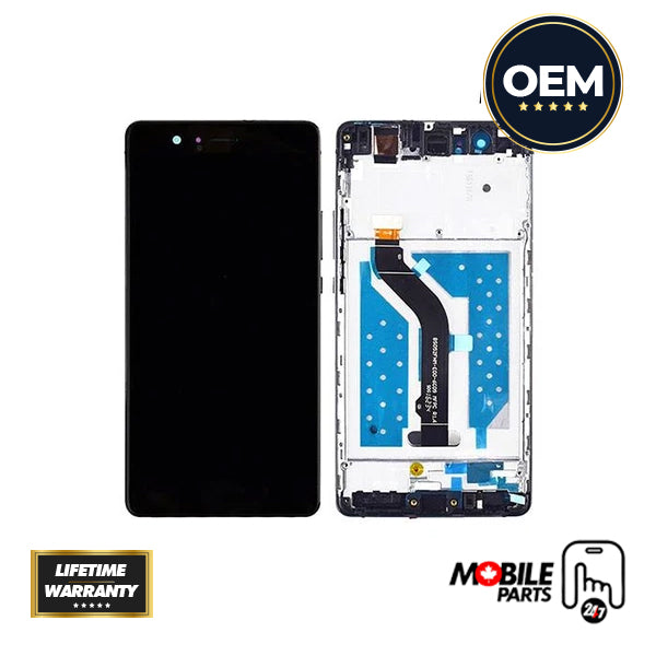 Huawei P9 Lite LCD Assembly - Original with Frame (Black)