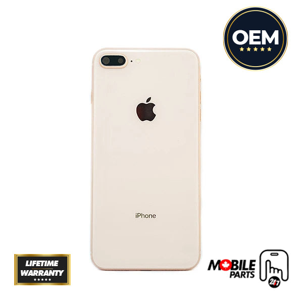 OEM Pulled iPhone 8P Housing (B Grade) with Small Parts Installed - Gold (with logo)