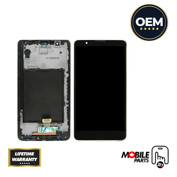 LG Stylo 2 Plus LCD Assembly - Original with Frame (Black) - Mobile Parts 247