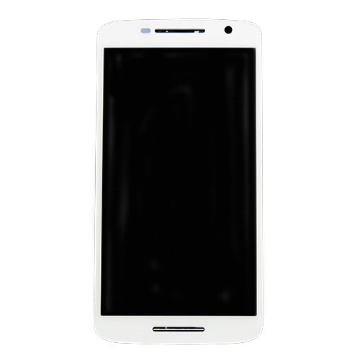 Motorola Moto X Play LCD Assembly - Original with Frame (White)