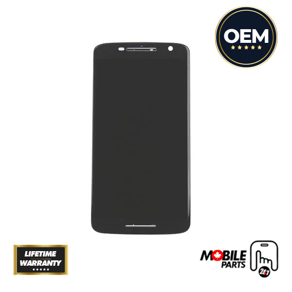Motorola Moto X Play LCD Assembly - Original with Frame (Black)