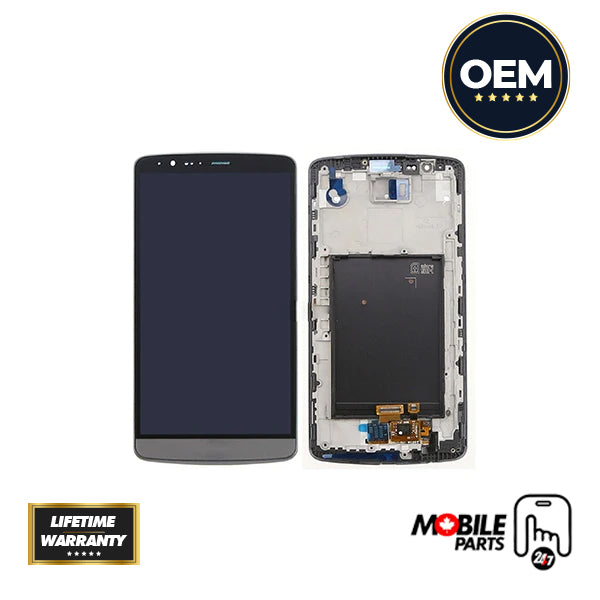 LG G3 LCD Assembly - Original with Frame (Grey) - Mobile Parts 247