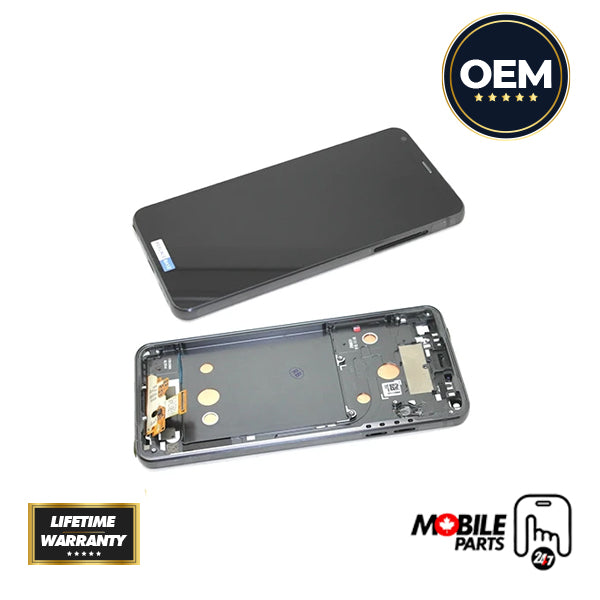 LG G6 LCD Assembly - Original with Frame (Black)