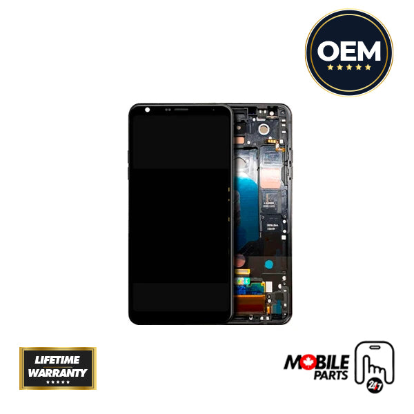 LG Stylo 4 Plus LCD Assembly - Original with Frame (Black)