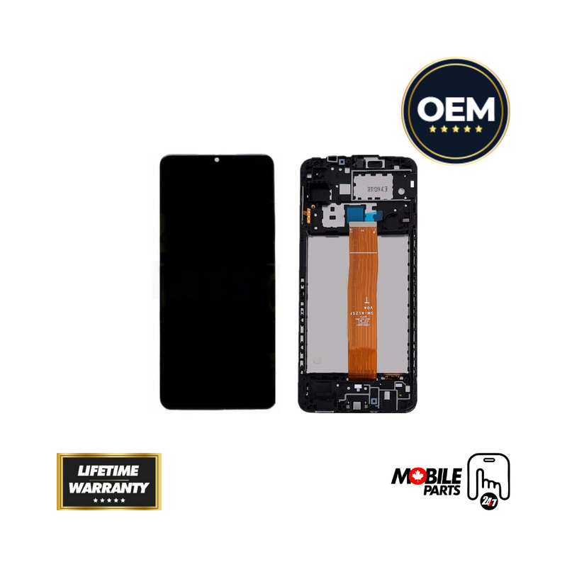 Samsung Galaxy A12 - OLED Assembly with Frame (Glass Change)