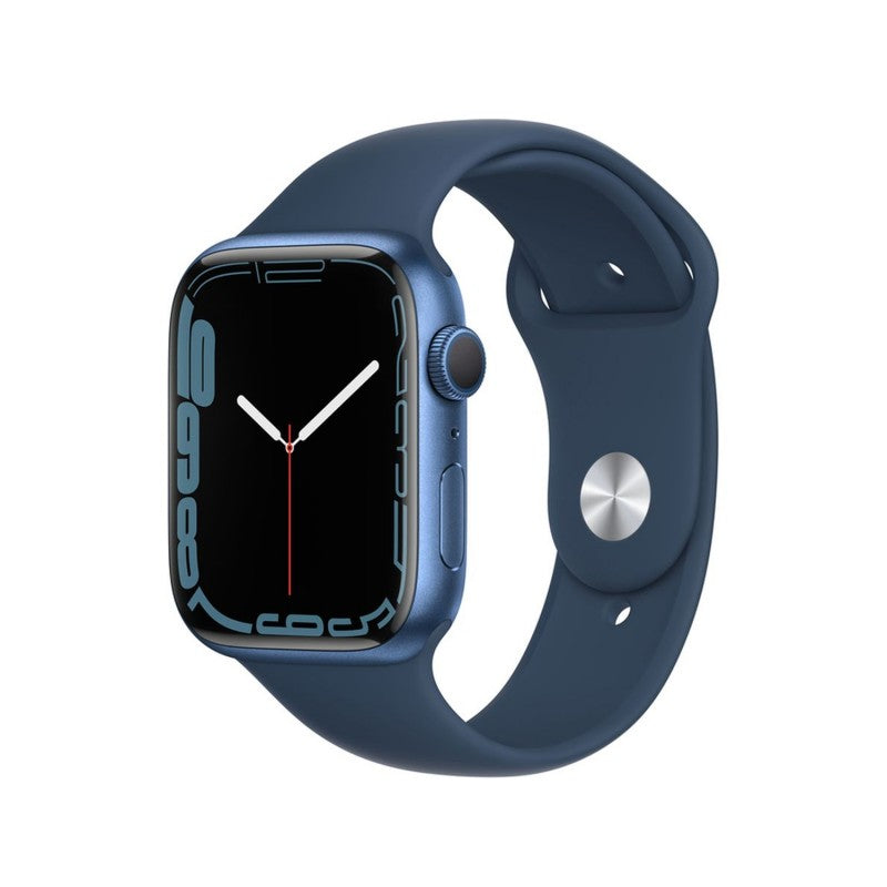 Apple Watch Series 7 Blue Aluminium Case with Abyss Blue Sport Band - 45mm - GPS - Brand New