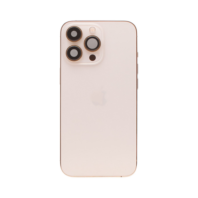 OEM Pulled iPhone 13 Pro Housing (B Grade) with Small Parts Installed - Gold (with logo)