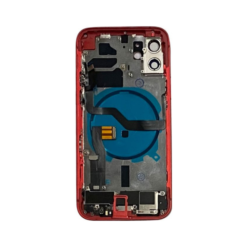 OEM Pulled iPhone 12  Housing (A Grade) with Small Parts Installed - Red (with logo)