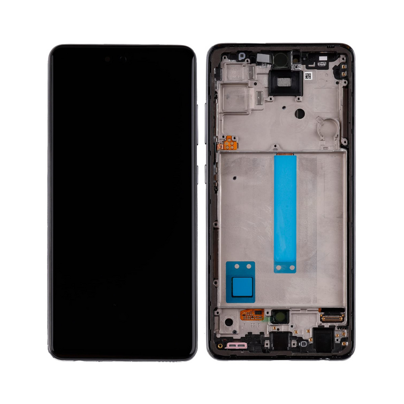 Samsung Galaxy A52 5G - OLED Screen Assembly with Frame - Black (Glass Change)