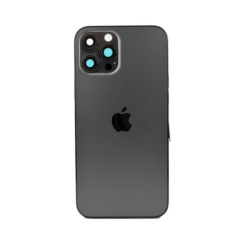 OEM Pulled iPhone 12 Pro Max Housing (B Grade) with Small Parts Installed - Graphite (with logo)