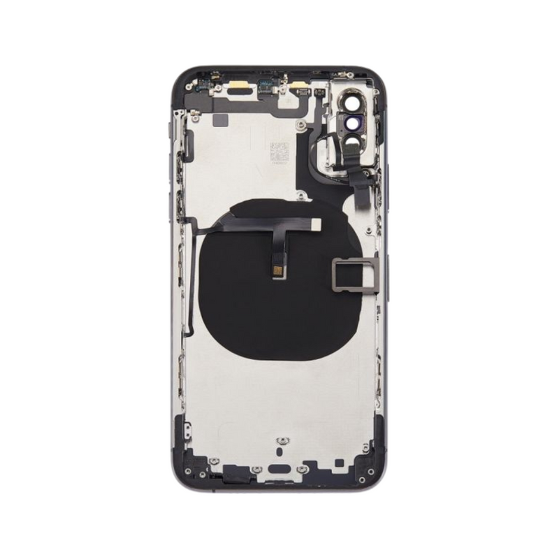 OEM Pulled iPhone X Housing (A Grade) with Small Parts Installed - Space Grey (with logo)