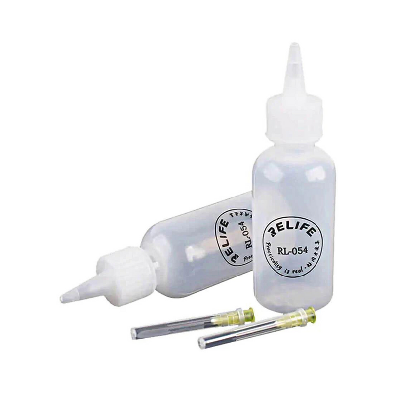 Relife RL-054 50ml Needle Tip Liquid Flux Alcohol Plastic Bottle