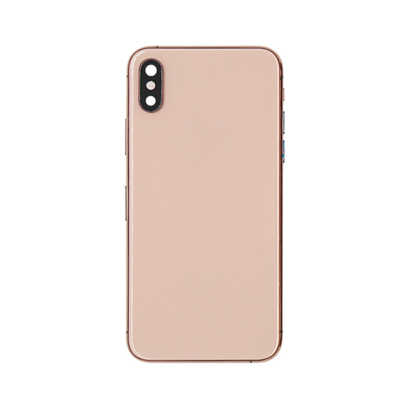 OEM Pulled iPhone XS Housing (A Grade) with Small Parts Installed - Gold (with logo)