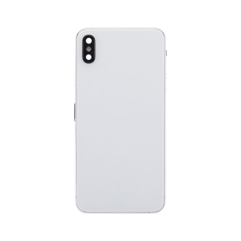 OEM Pulled iPhone XS Housing (B Grade) with Small Parts Installed - Silver (with logo)