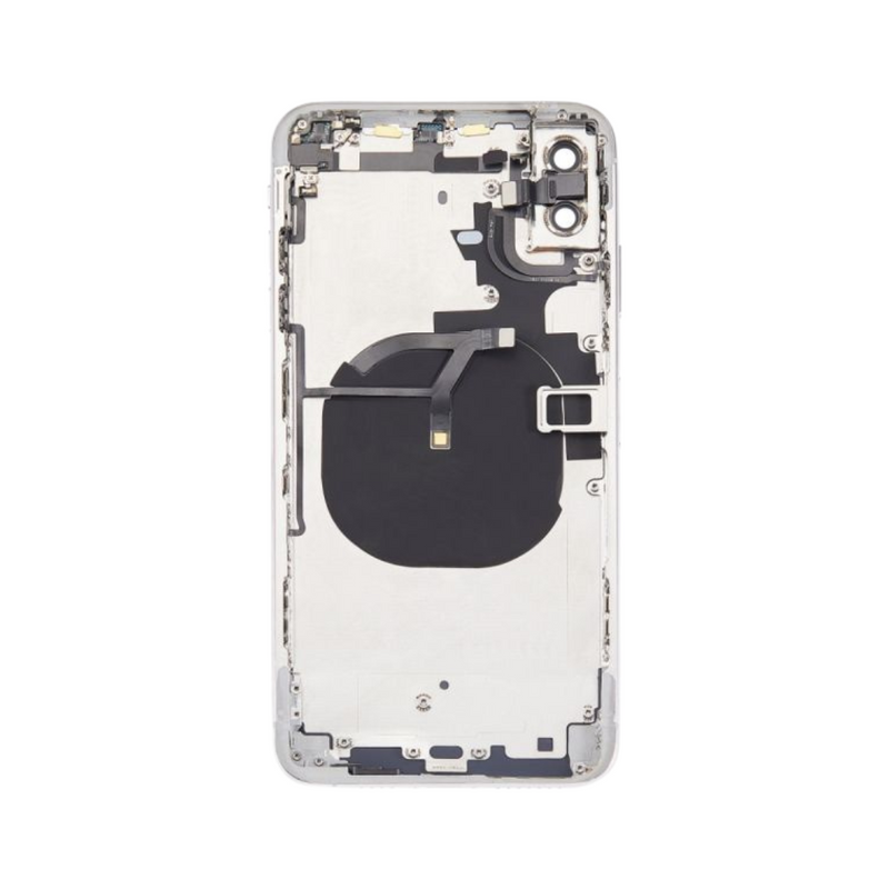 OEM Pulled iPhone XS Max Housing (A Grade) with Small Parts Installed - Silver (with logo)
