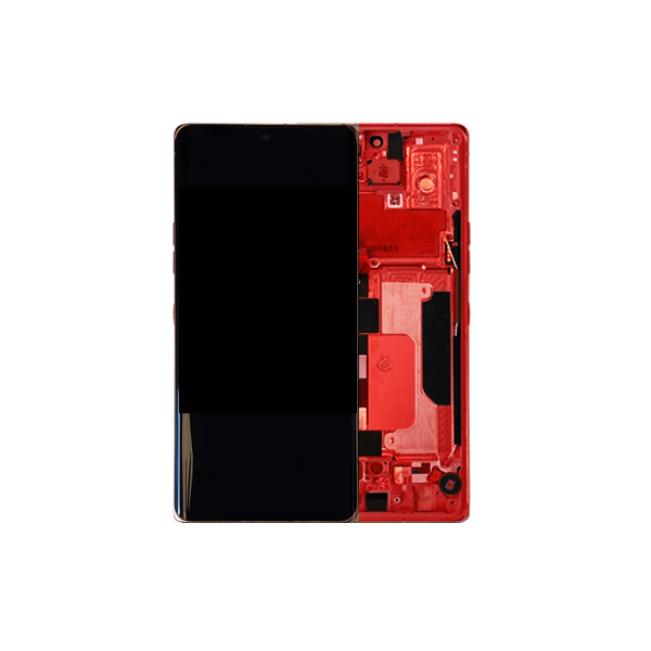 LG Velvet 5G OLED Assembly - Original with Frame (Red)